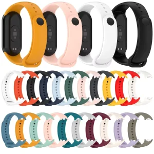 New Arrivals for Xiaomi Mi Band 8 Colorful Silicone Smart Sport Bracelet Wristband Straps with Metal Connector