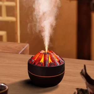 New Charcoal Humidifier USB Home Office Car Desktop Mini Silent Fog Flame Humidifier