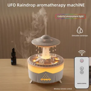 New Creative Cloud Droplet Humidifier Home Bedroom Desk Small Portable Large Mist Rainbow Water Drops Fragrance Diffuser