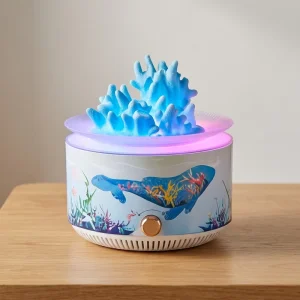 New Creative Coral Shaped Home Relaxation Desktop Jellyfish Humidifier Ultrasonic Aroma Diffuser Remote Control Scent Machine