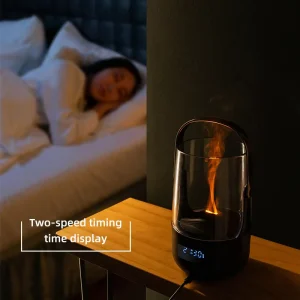 New Creative Portable Flame Aromatherapy Diffuser Simulation Candle Light Handheld Aroma Essential Oil Diffusion Humidifier