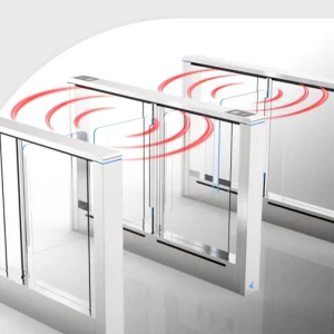 New Design 10 Pairs of Infrared Card Reading QR Code Turnstile Motor Swing Gate Turnstile Access Control for Gym