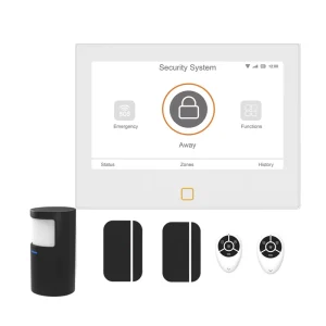 New Design Alarm System Black Sensors WIFI Burgle Alarm Panel New UI Touch Screen Alarm System for Home Security