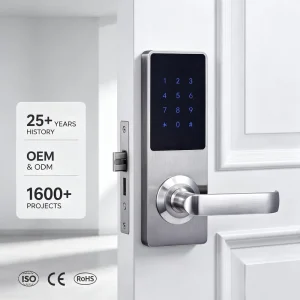 New Design Custom Hotel Guestroom Rfid Card Keyless Waterproof Smart Electronic Door Lock With Security System