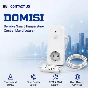 New Design Professional Smart WiFi Thermostat for Electric Heating Cooling Humidifying with 2 Year Warranty
