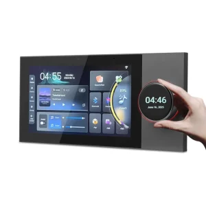New Designed 7 inch Smart Home Background Music Touch Screen Host With Built in 8 ch Tuya Zigbee Gateway Wall Amplifier