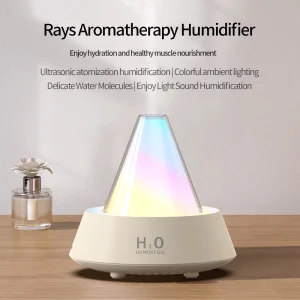 New Diffuser Vaper Creative Seven color Sunset Aroma Diffuser Ultrasonic Smart Humidifier USB powered