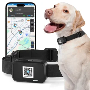 New Dog Tracker Collar with Anti lost QR Pet Tag Real Time Tracking Smart APP GPS Dog Collar