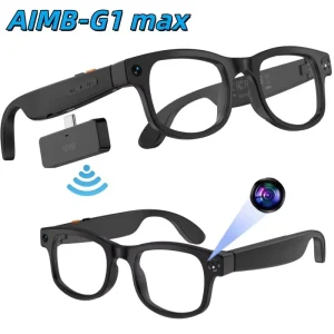 New G1Max AI Smart Glasses with Camera 8MP HD Video Recording Real-time Translation and Video/Call Translation