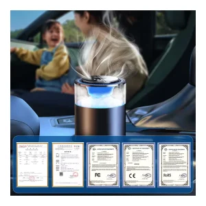 New High End Electric Car Diffuser Long Lasting Mist Portable Fragrance Rechargeable LED Light Waterless Hotels High Grade