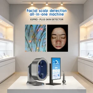 New Innovation AI Skin Analyzer 5 Dimension Facial Scalp Detection Multi Spectral Imaging 20 Languages Support