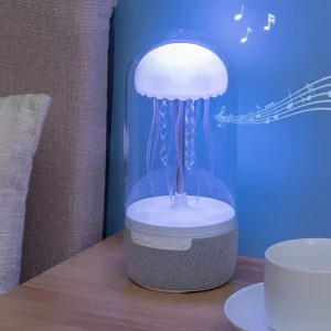 New Jellyfish for 5.0 USB Rechargeable Battery Powered Mini Portable RGB Colorful Light Smart Decorative Gift Speaker