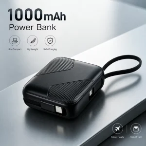 New Latest PD 22.5W Smart Phone Fast Charging Power Bank 10000mAh Android Dual Compatible OEM ODM Quick Charge Built in Cable C