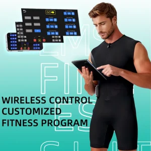 New Lightweight Smart Muscle Training Wear 10 Channels 22 Electrodes APP Control Breathable Quick Dry
