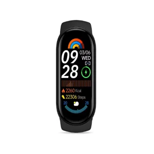 New M9 Cross-Border Source Factory Step Sleep Monitoring Information Push Promotional Gifts Sports Smart Bracelet Plastic TFT