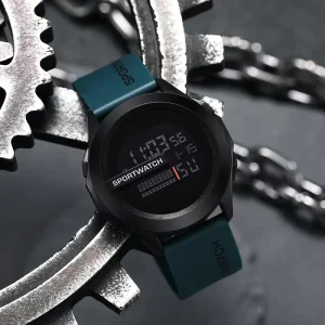 New Men Electronic Luminous Watch Youth Sports Large Dial Waterproof Multifunctional Glow in the Darkwatch
