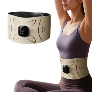 New Menstrual Belt Rechargeable Heat and Massage Electric Back Kneading Massager Belt with USB