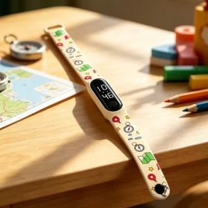 New Model Student style Premium and Cute Cartoon printed Sports Luminous Children’s Smart Wristband