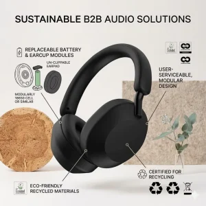 New OEM ANC Headphone Noise Cancelling WH 1000XM5 for Gaming Sports with APP Removable Battery EU CE RoSh Pass