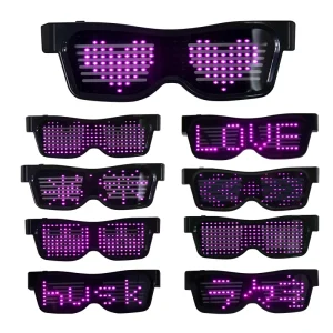 New Product APP Control Programmable Smart Glasses Magic LED Rave Glasses for Party Club DJ Halloween Christmas