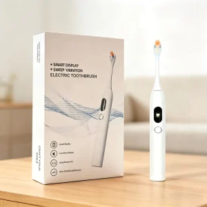 New Product OEM ODM 2000mah Battery Travel Sonic LCD Screen Vibrating Toothbrush Custom Oscillation Sweep Electric Toothbrush