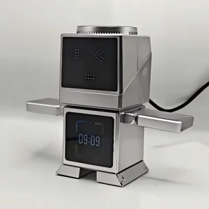 New Q12.2 25W Multi function 6 in 1 Wireless Charger Stand Touchscreen Ex factory Rotating Robot