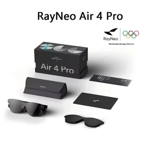 New Rayneo Air4pro AR Smart Glasses DHR10 1200nits Version4000 AI HDR Screen 3840 Hz PWM 3D Audio Bang &Olufsen China