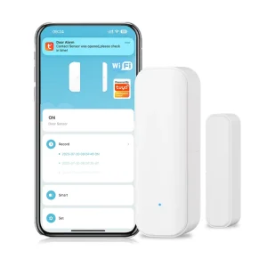 New Released Tuya WIFI Door Open Closed Detector Window Magnetic Sensor Alarm System with APP Alert Notification