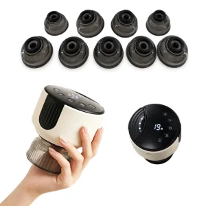 New Smart Breathing Cupping Massage Machine Vibrating Red Light Heating Body Scraping Cupping Device for Relaxing
