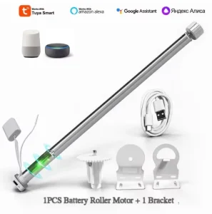 New Smart Electric Roman Blackout Blinds Tuya ZigBee Motor Rechargeable Lithium Battery Powered Smart Home Product for Shade