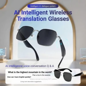 New Smart Glasses Fashion Sunglasses Call UV400 Hiking Fishing AI Intelligent Wireless Translation Glasses W250712