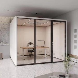 New Soundproof Booth Indoor Sound Proof Office Cube Noise Insulation Office Meeting Room for Open Office