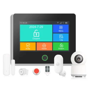 New TUYA WIFI+GSM Smart Home Alarm Security Self Defense Product 4.3 Inch Touch Screen Alarm Personal Security Product