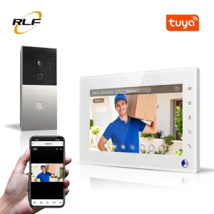 New Tuya 7 Inch Touch Screen Video Door Phone with AHD Wired Intercom 1080P HD Water Resistant Home Security System