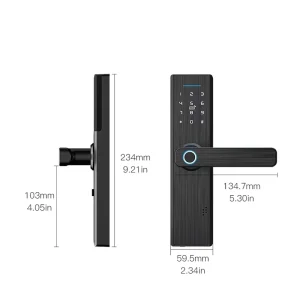 New Tuya WiFi Multiple Unlocking Fingerprint Lock Security Intelligent Smart Lock With Smart Life APP Password RFID Door Lock