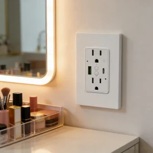 New Tuya WiFi Smart Wall Socket US Standard 15A Duplex Receptacle with PD 20W USB Fast Charger Port PST 15UC 20W