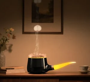 New Unique Cool Mist Jellyfish Spray Essential Oil Scent Aromatherapy Machine Mini Tobacco Pipe Humidifier Aroma Diffuser