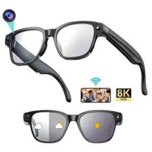 New Version L801 Smart Glasses with Camera 8MP Pixel Take Video Picture 4GB WiFi Contact AI ChatGPT Translation Smart Sunglass