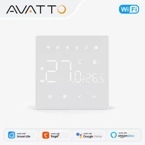 New WT480 Smart Thermostat Dual OLED Display Zigbee WiFi Temperature Thermostat Work with Home Assistant Alexa Google