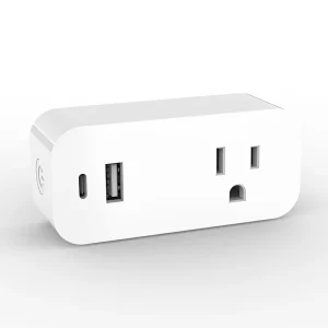 New WiFi Smart Plug with Type-C USB Port Voice Control Timer Socket for Smart Home