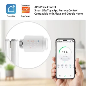 New Zigbee Knob Led Screen Tuya Temperature Controller Thermostatic Radiator Valve for Underfloor Heating Parts