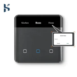 New Zigbee Smart Wall Switch LED Screen Tuya Touch Sensor Switch EU 86x86mm Alexa Google Assistant Support