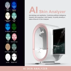 Newest 3D AI Face Skin Diagnostics Analyzer Artificial Intelligence Customizable Recommend Skin Analysis Device