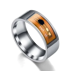 Newest Waterproof Mini Smart Ring NFC Stainless Steel Controls Social Media Access for Men Women Mobile Phone Ring Accessory