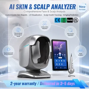 Newest X3 PRO AI Skin Analyzer with Scalp Health Checker Imaging Acne and Pigmentation Detection Machine with Report Salon
