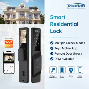 Newly Upgraded Smart Lock Face Recognition Palm Vein Biometric Fingerprint Camera Intelligent Voice Smart Door Lock