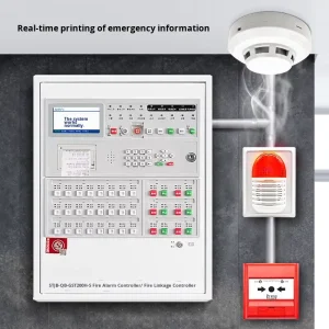 Ningfang TB 220413 V 002 Tuya Smart 4G Fire Alarm Control Panel Plastic Easy Installation 50 100m Detection Range Vibration