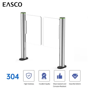 Noise-free Operation Entrance Brushed 304 Stainless Steel Cylinder Speed Turnstile Gate for School Outdoor