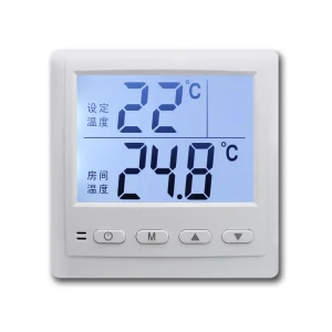 None-programmable AC 220V LCD Digital Display Modern Flexible Electric Floor Heating Thermostat Anti flammable PC Material Water