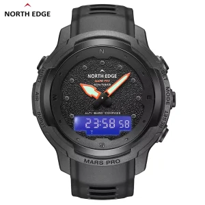 North Edge Mars Pro Sports Watch High Pressure Waterproof Multi function Smart Watch Outdoor Carbon Fiber Electronic Watch